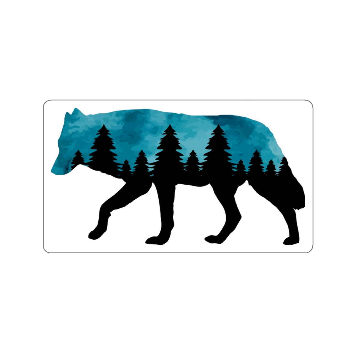 Mountain Wolf - Kiss-Cut Stickers