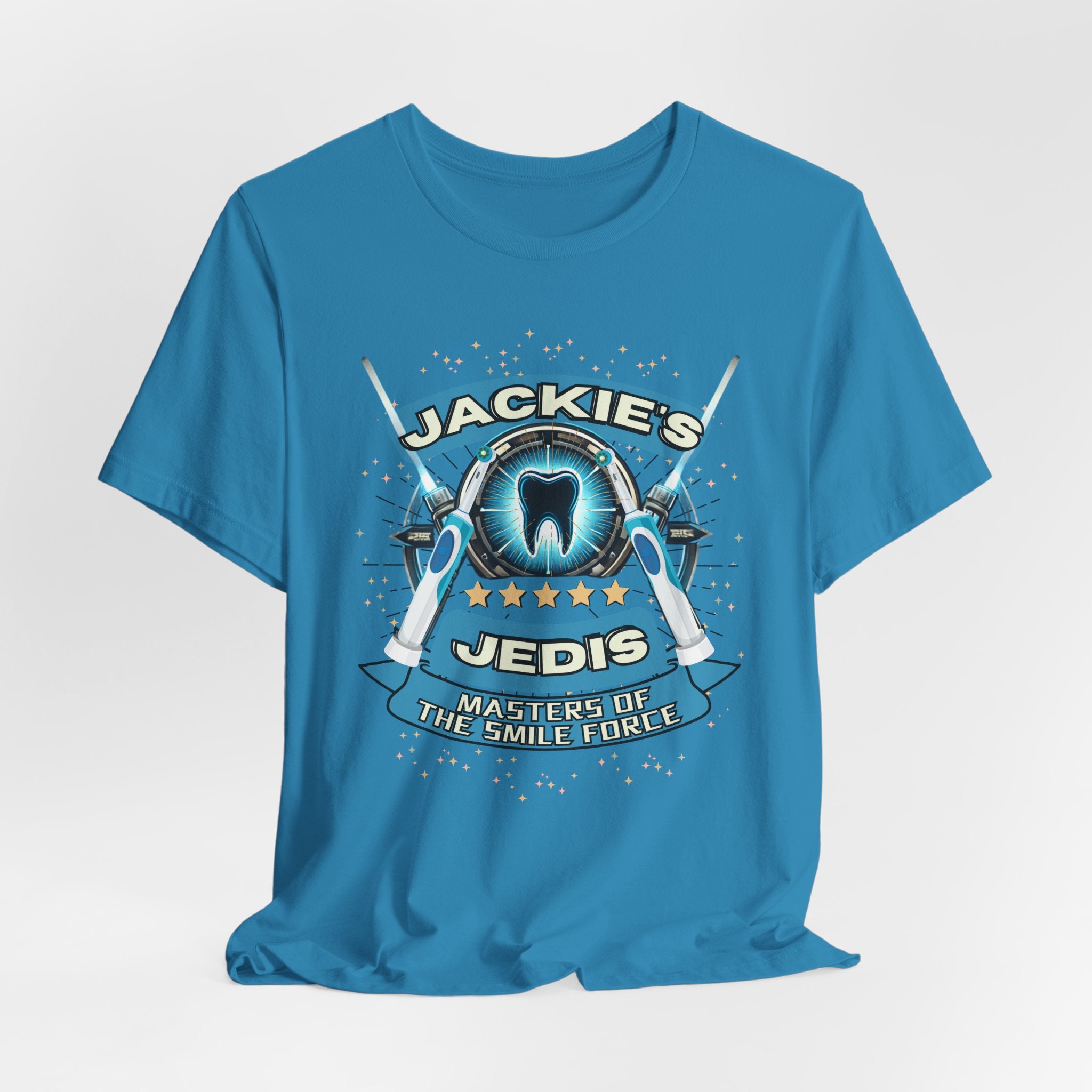 Jackie's Jedis - Masters of the Smile Force Unisex Short Sleeve Tee