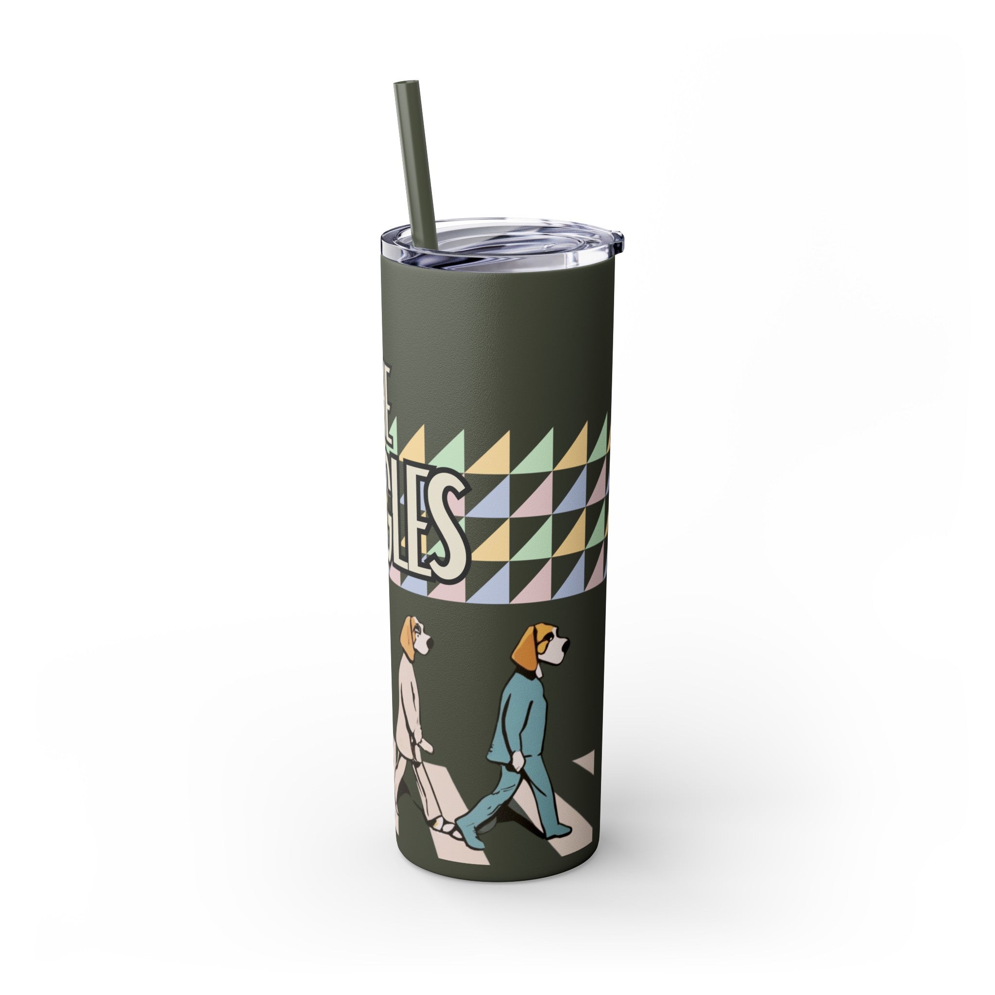The Beagles - Skinny Tumbler with Straw, 20oz