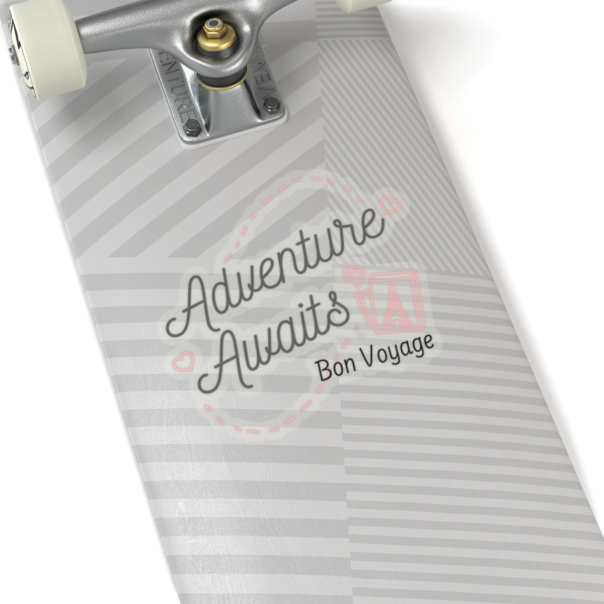 Adventure Awaits Bon Voyage Paris France Kiss-Cut Stickers