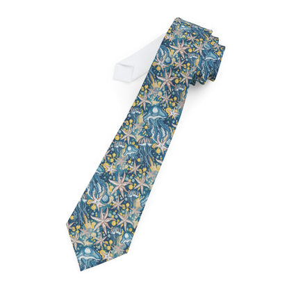 Deep Starfish Blue Necktie