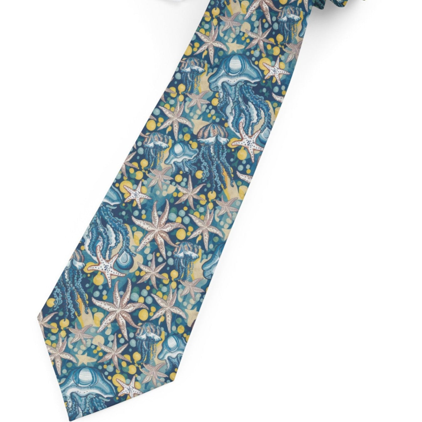 Deep Starfish Blue Necktie