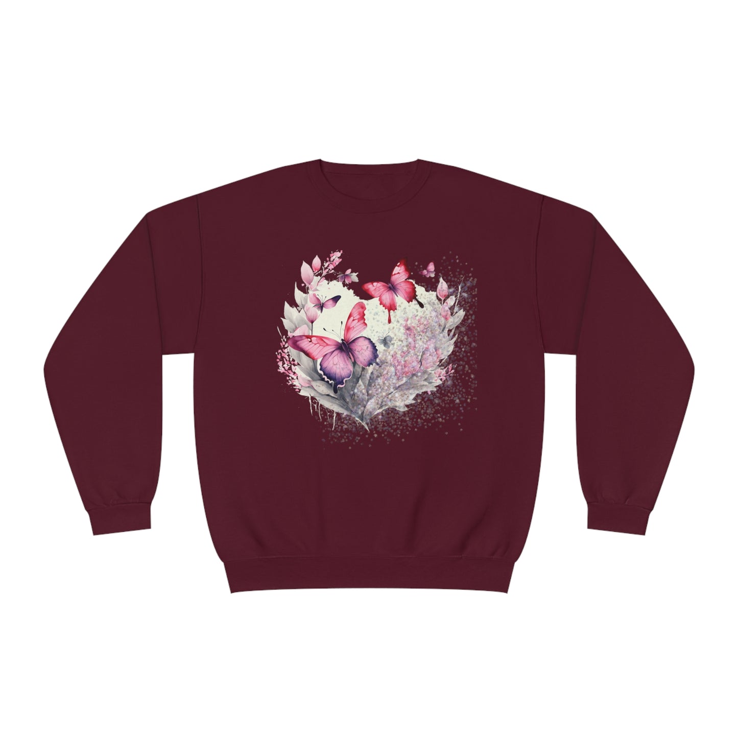 Two Butterflies Unisex NuBlend® Crewneck Sweatshirt