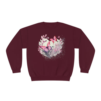 Two Butterflies Unisex NuBlend® Crewneck Sweatshirt