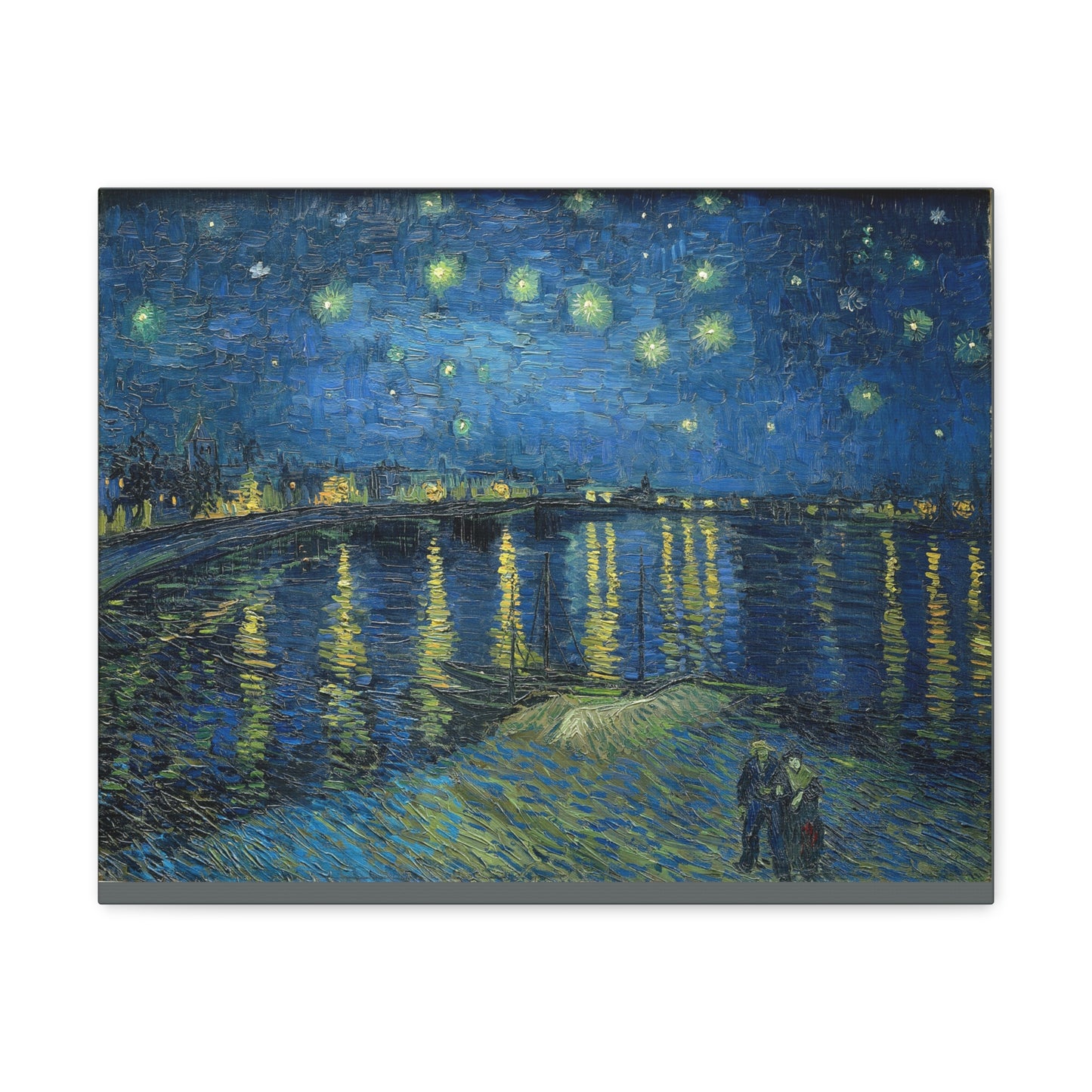 Starry Night Over the Rhone - Vincent Van Gogh Canvas Gallery Wraps