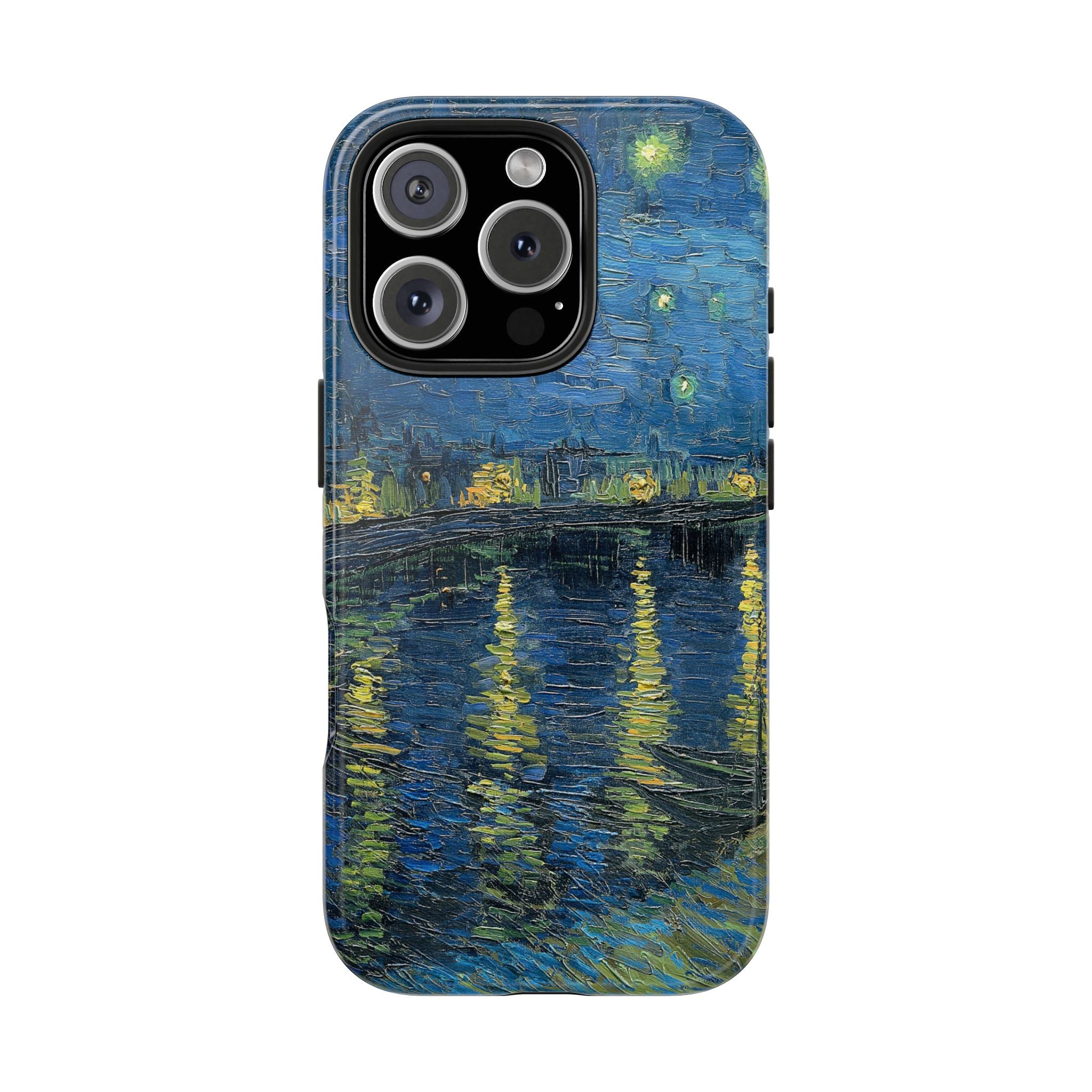 Starry Night Over the Rhone - Vincent Van Gogh - Tough Case for iPhone 14, 15, 16 - Spruced Roost