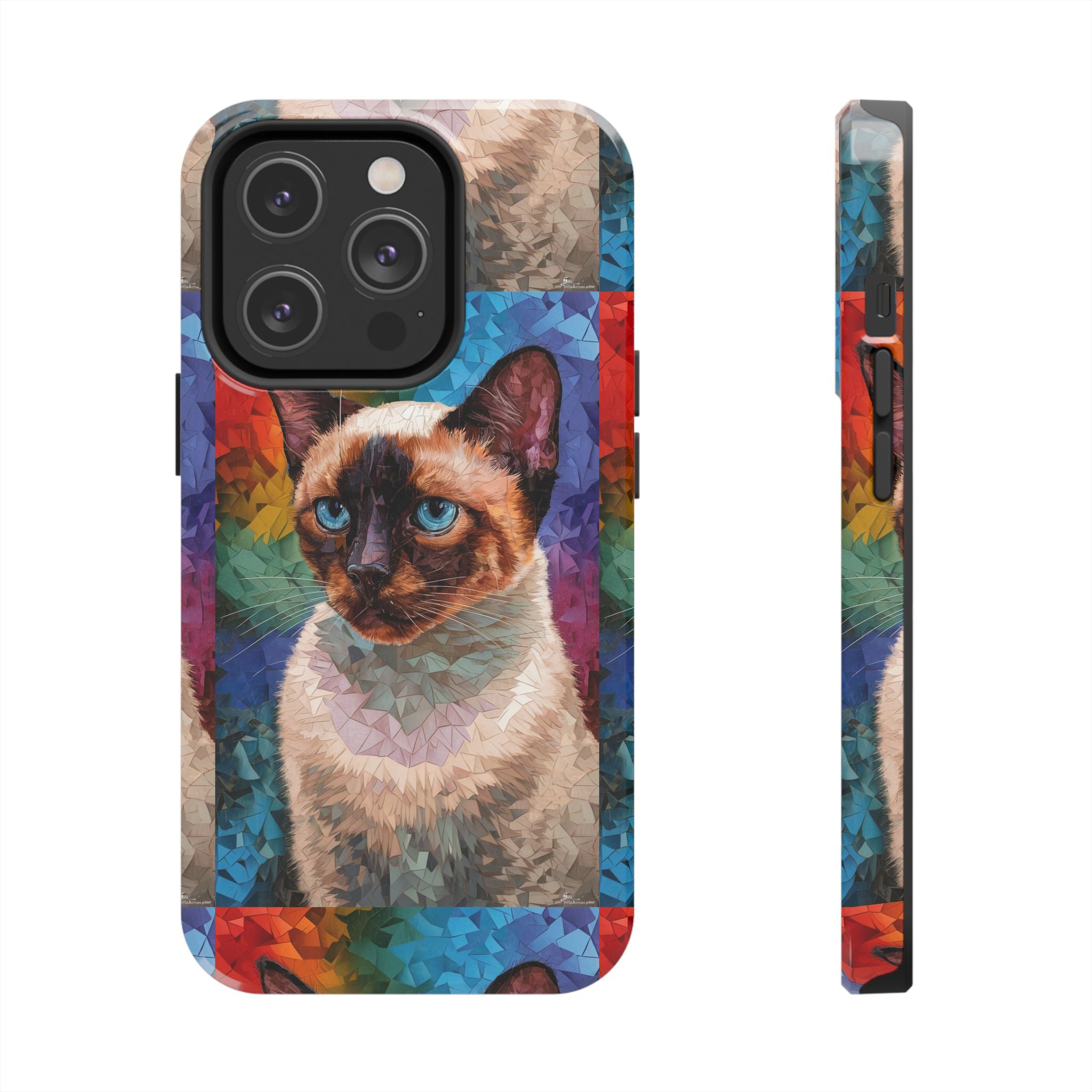Siamese Kittty - Tough Case for iPhone 14, 15, 16 - Spruced Roost