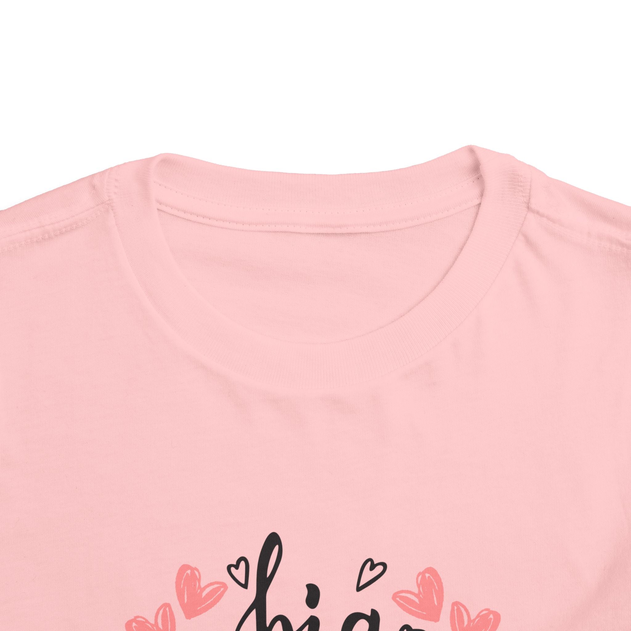 Big Sister Hearts - Toddler Tee with Heart Design