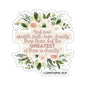 Charity is the Greatest Love - Bible 1 Corinthians 13:13 Kiss-Cut Stickers