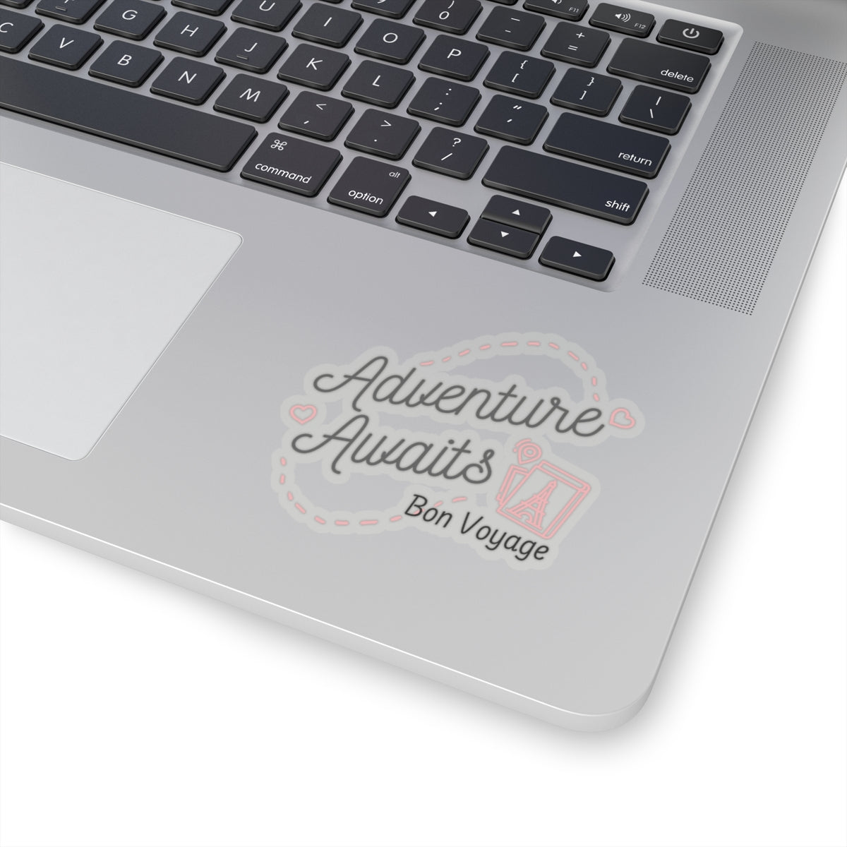 Adventure Awaits Bon Voyage Paris France Kiss-Cut Stickers