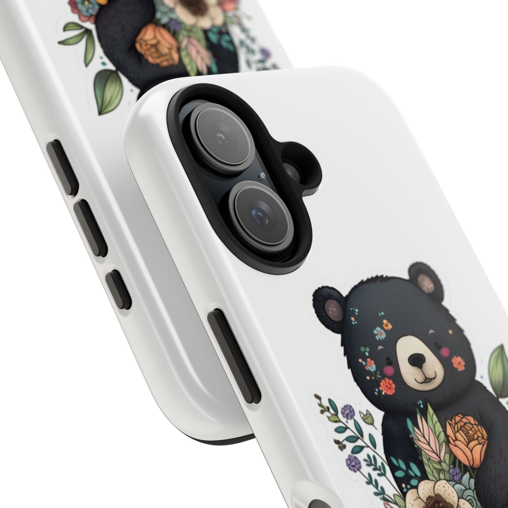 Bear Hugs & Blooms - Tough Case for iPhone 14, 15, 16 - Spruced Roost