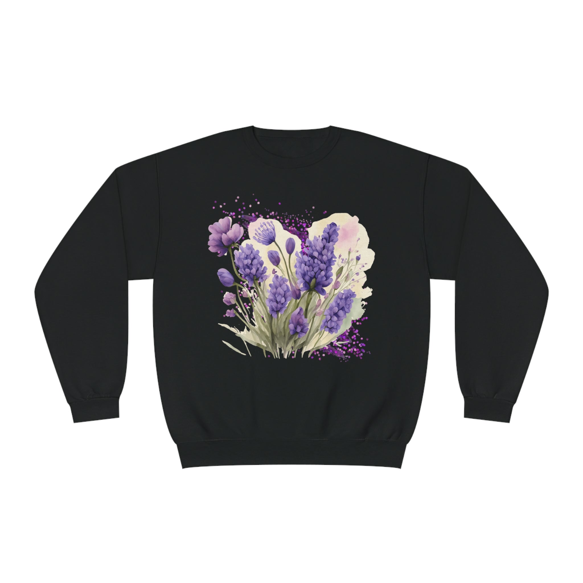 Lavender Glitter Unisex NuBlend® Crewneck Sweatshirt - Spruced Roost