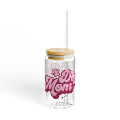 Dog Mom - Sipper Glass, 16oz