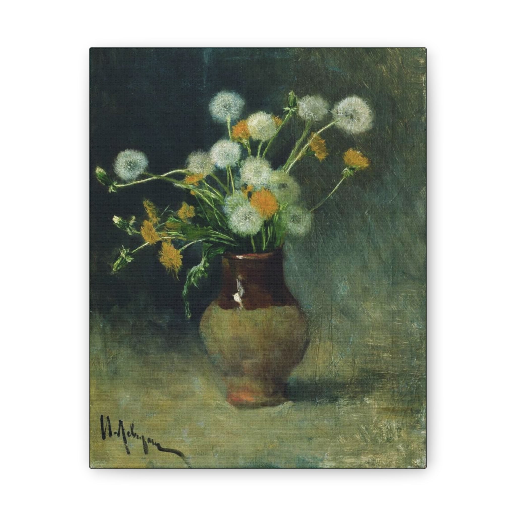 Isaac Levitan Dandelions -1889  Canvas Stretched, 0.75" - Spruced Roost
