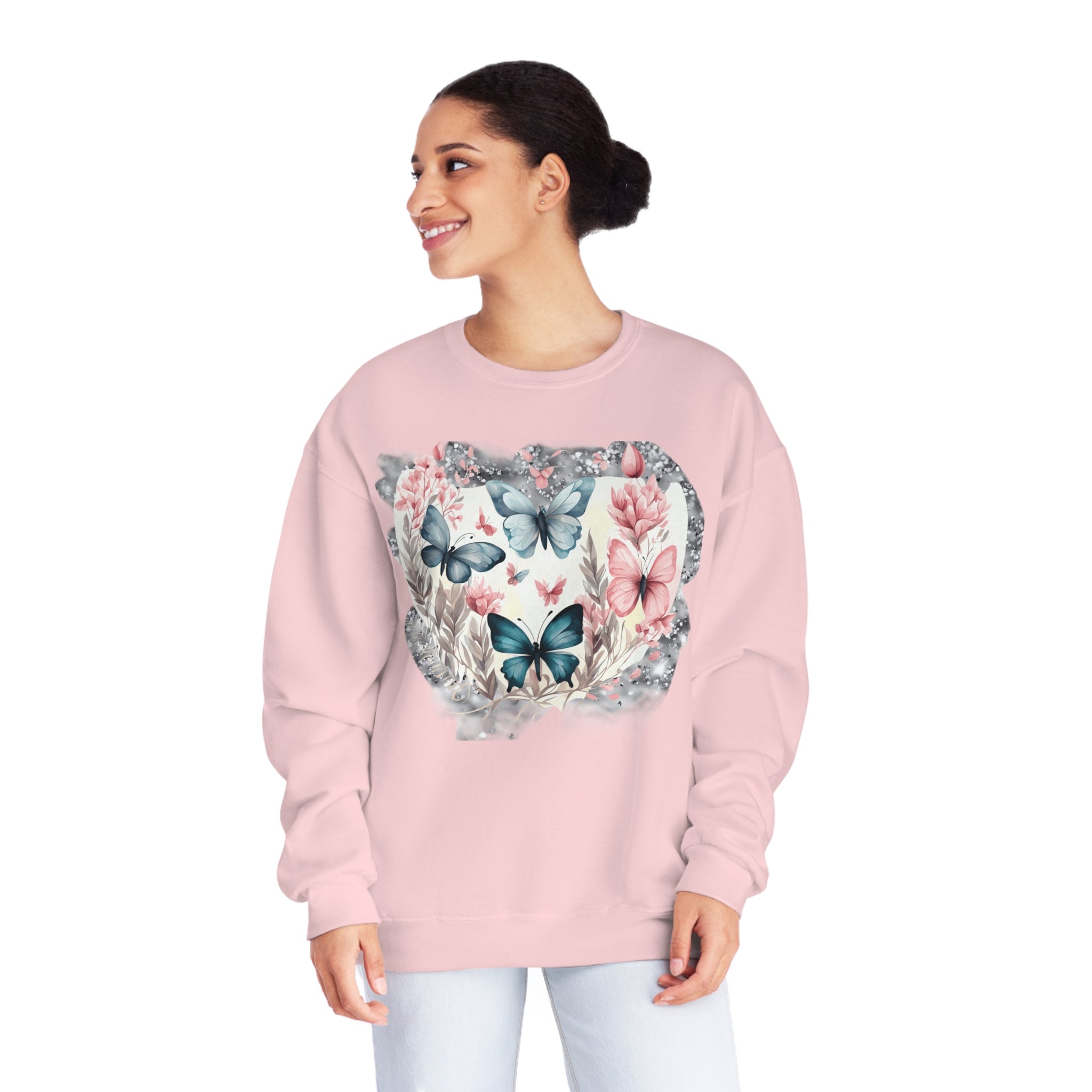 Flutterby Unisex NuBlend® Crewneck Sweatshirt - Spruced Roost