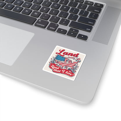 Land that I Love - USA - Kiss-Cut Stickers