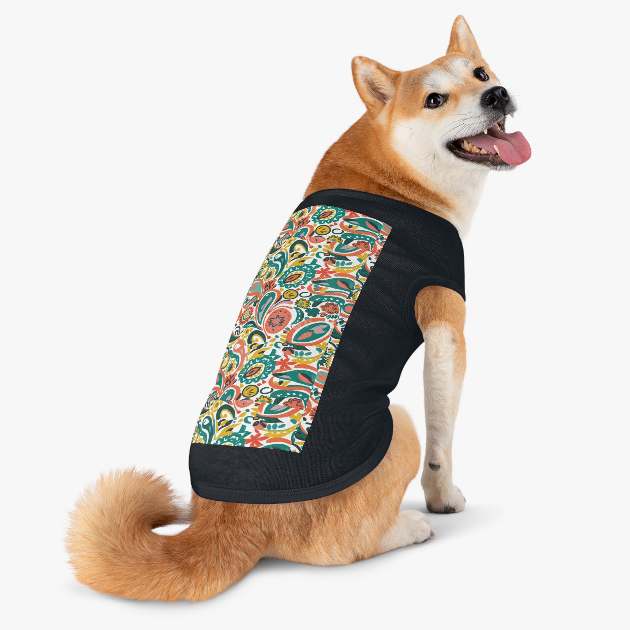 Paisley Persimmon - Pet Tank Top