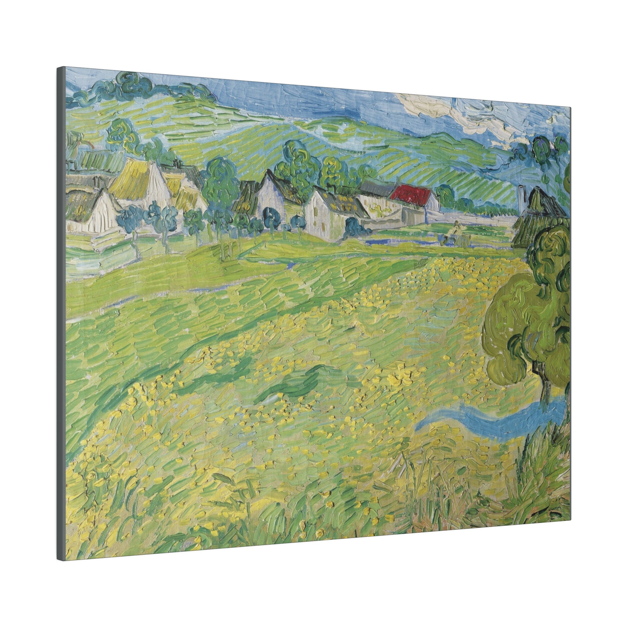 Les Vessenots à Auvers - Vincent van Gogh - Matte Canvas, Stretched, 0.75" - Spruced Roost