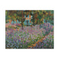 Iris's in Monet's Garden - Claude Monet Matte Canvas, Stretched, 0.75"