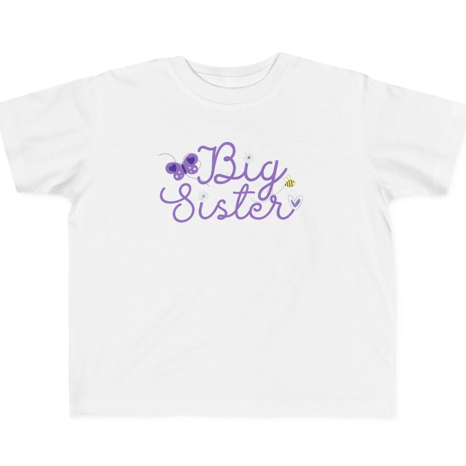 Butterfly Big Sister - Baby T-Shirt -  Infant Tee for New Siblings