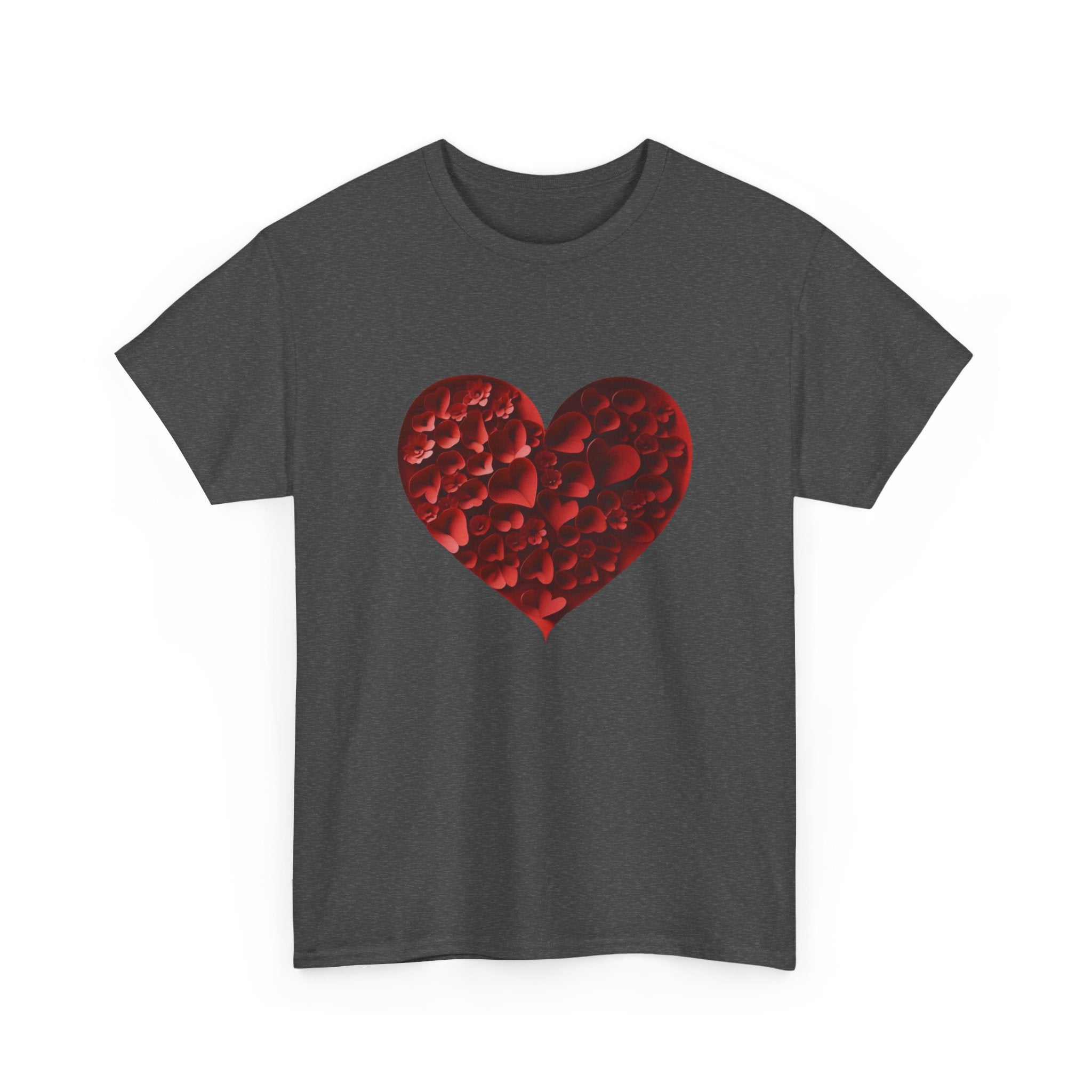 Floral Heart - Unisex Heavy Cotton Tee - Spruced Roost