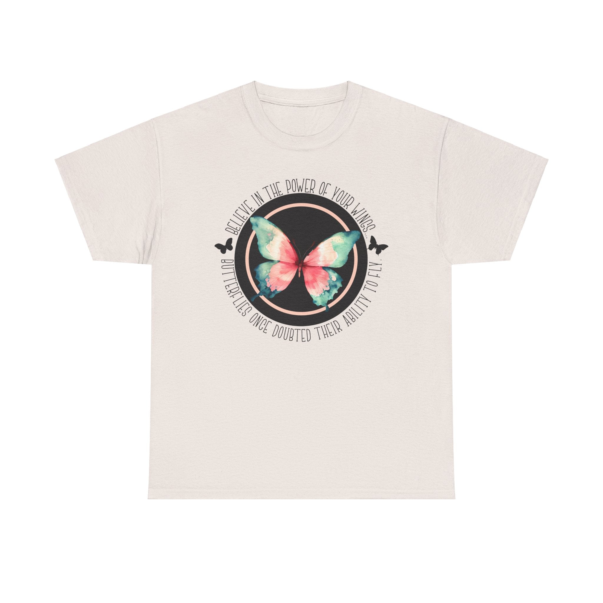 Believe in the Butterfly - Unisex Heavy Cotton Tee - Spruced Roost