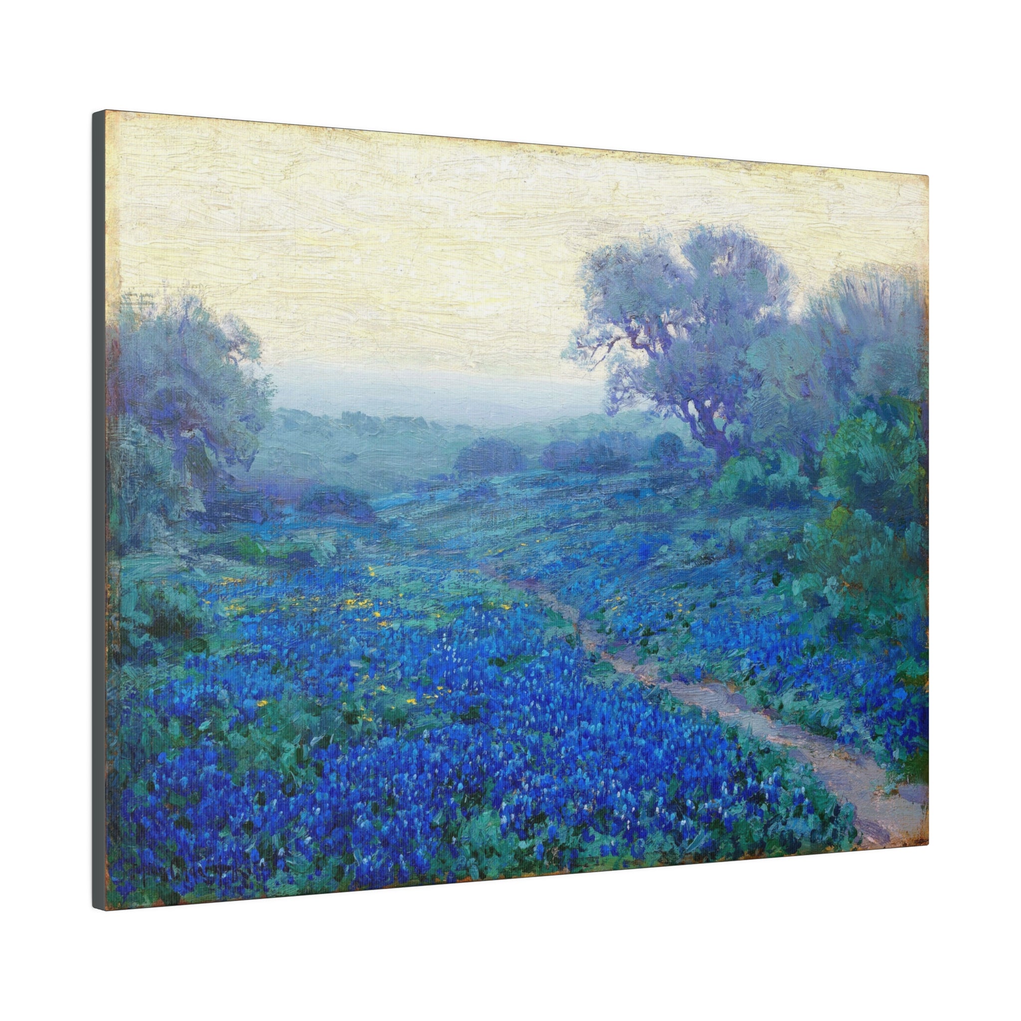Blue Bonnets at Sunrise - Julian Onderdonk Matte Canvas, Stretched, 0.75" - Spruced Roost
