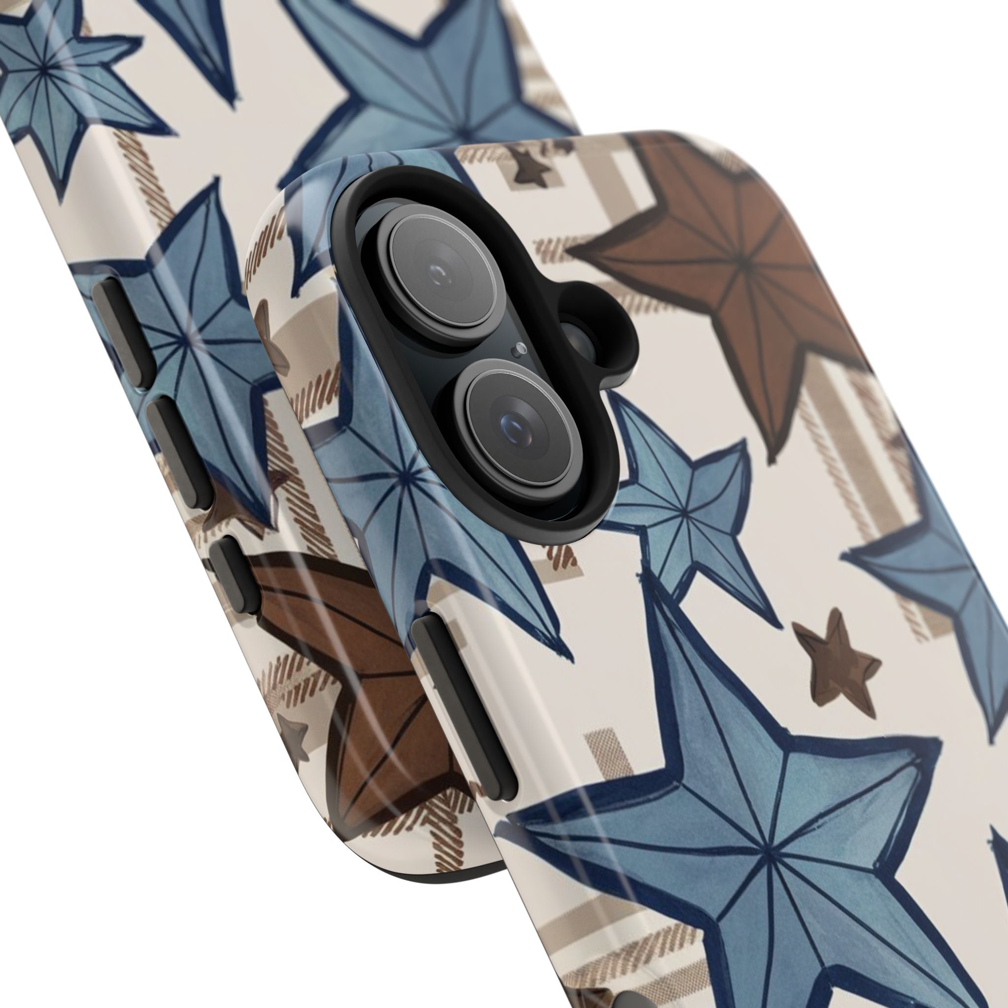 Plaid Stars - Tough Case for iPhone 14, 15, 16 - Spruced Roost