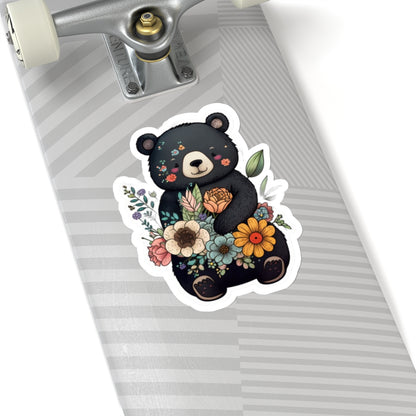 Black Bear Sweetness - Kiss-Cut Stickers