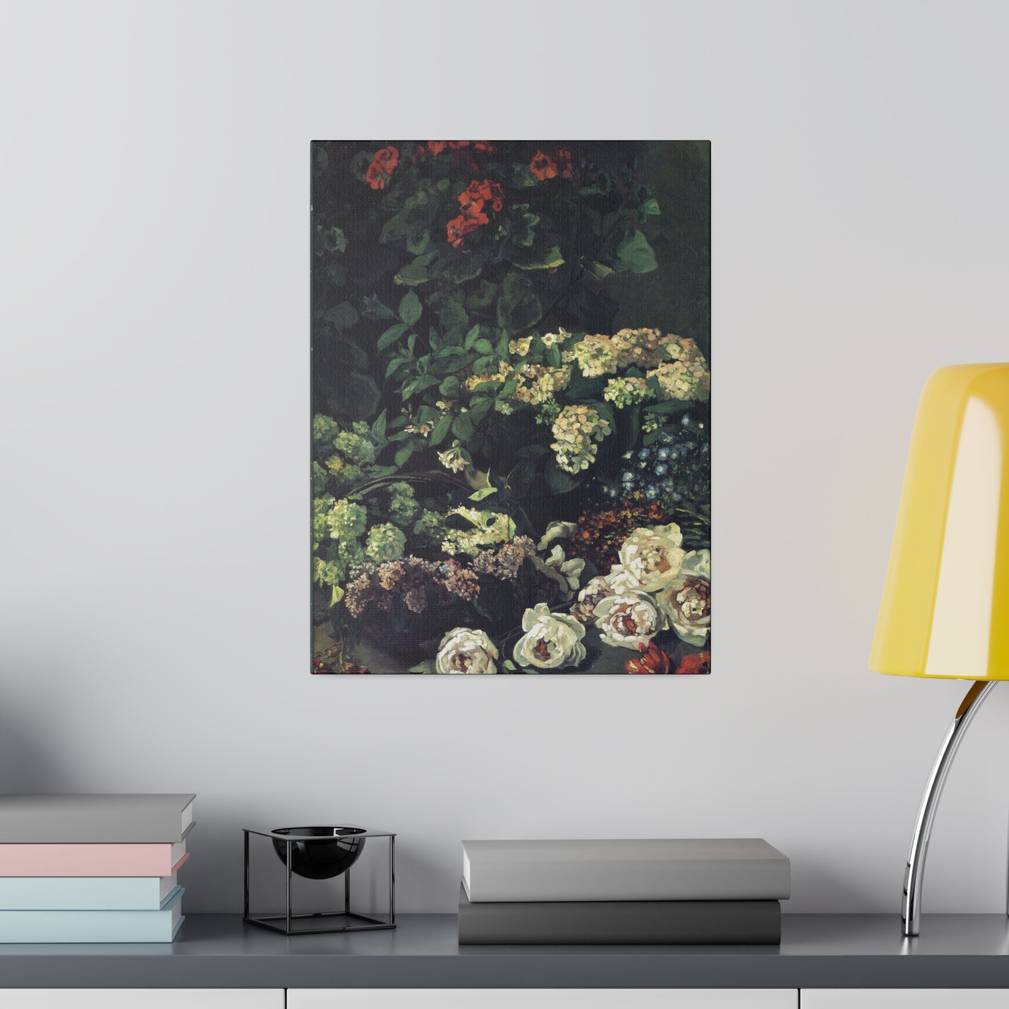 Spring Flowers - Claude Monet - Matte Canvas, Stretched, 0.75" - Spruced Roost