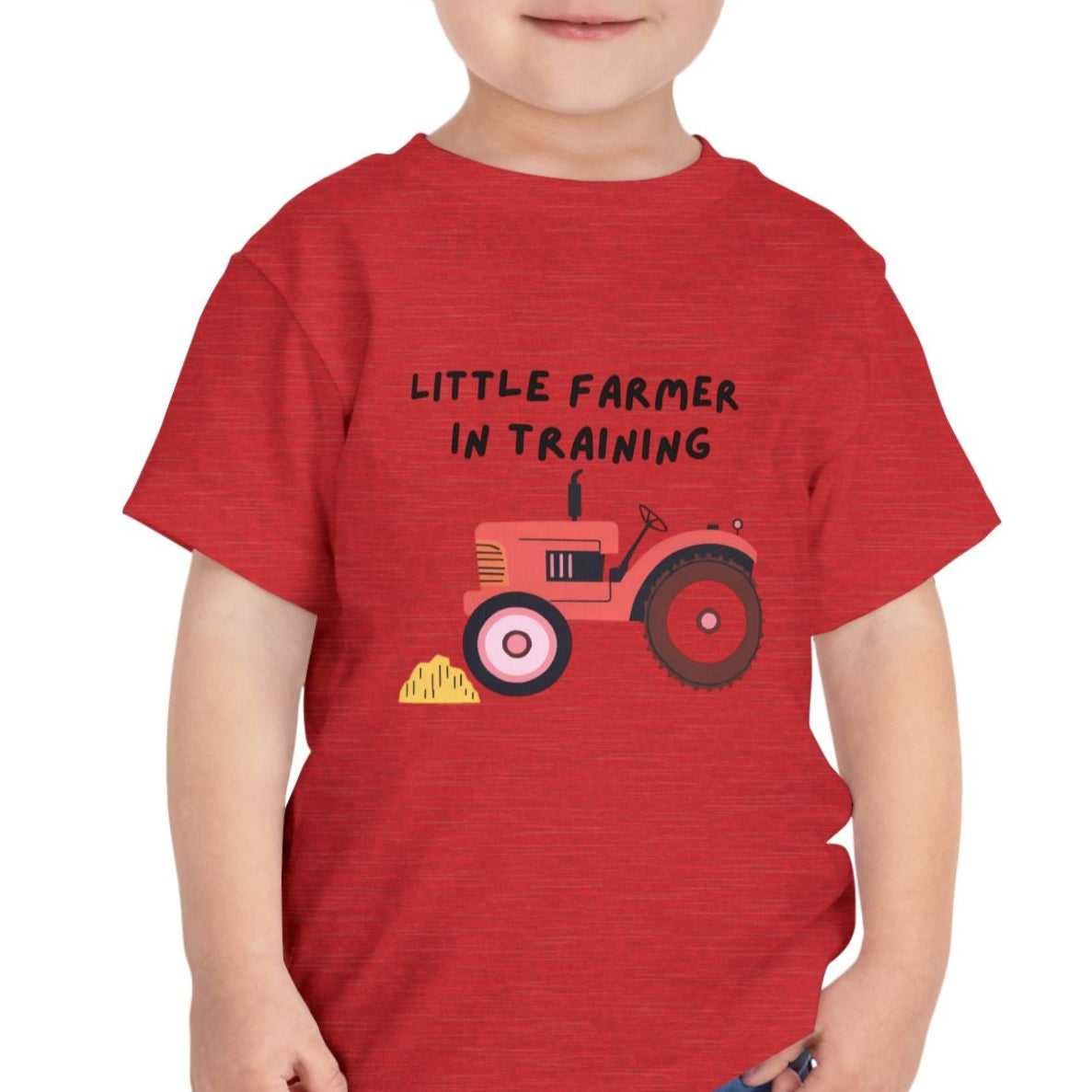 Little Farmer in Training - Red Tractor - Kids' T-Shirt - 2T, 3T, 4T, 5T - Spruced Roost