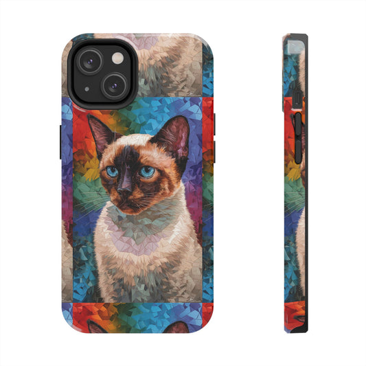 Siamese Kittty - Tough Case for iPhone 14, 15, 16