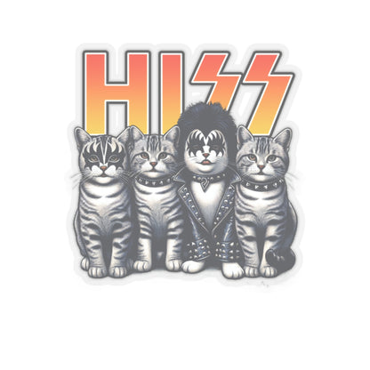 HISS the Kitties Rock Band - Kiss-Cut Stickers