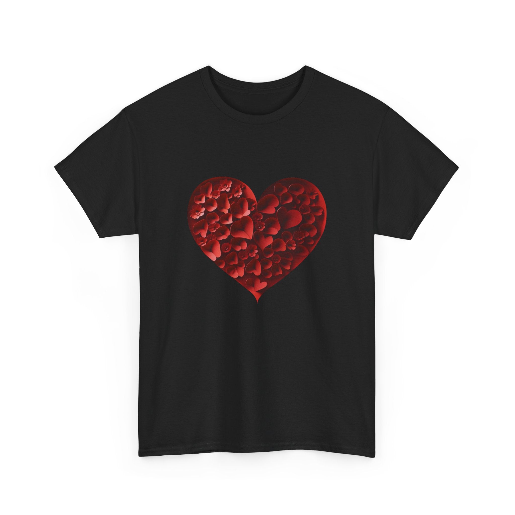 Floral Heart - Unisex Heavy Cotton Tee - Spruced Roost