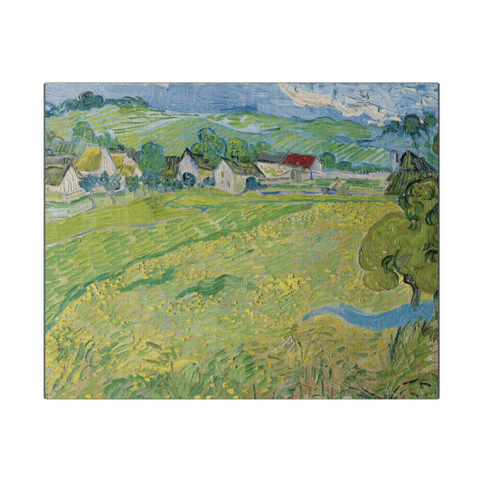 Les Vessenots à Auvers - Vincent van Gogh - Matte Canvas, Stretched, 0.75"