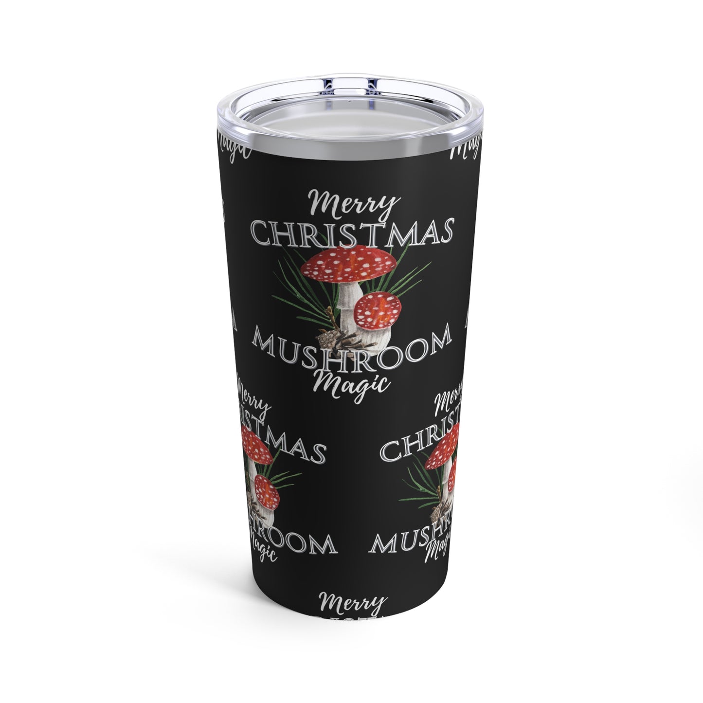 Merry Mushroom Christmas Tumbler 20oz