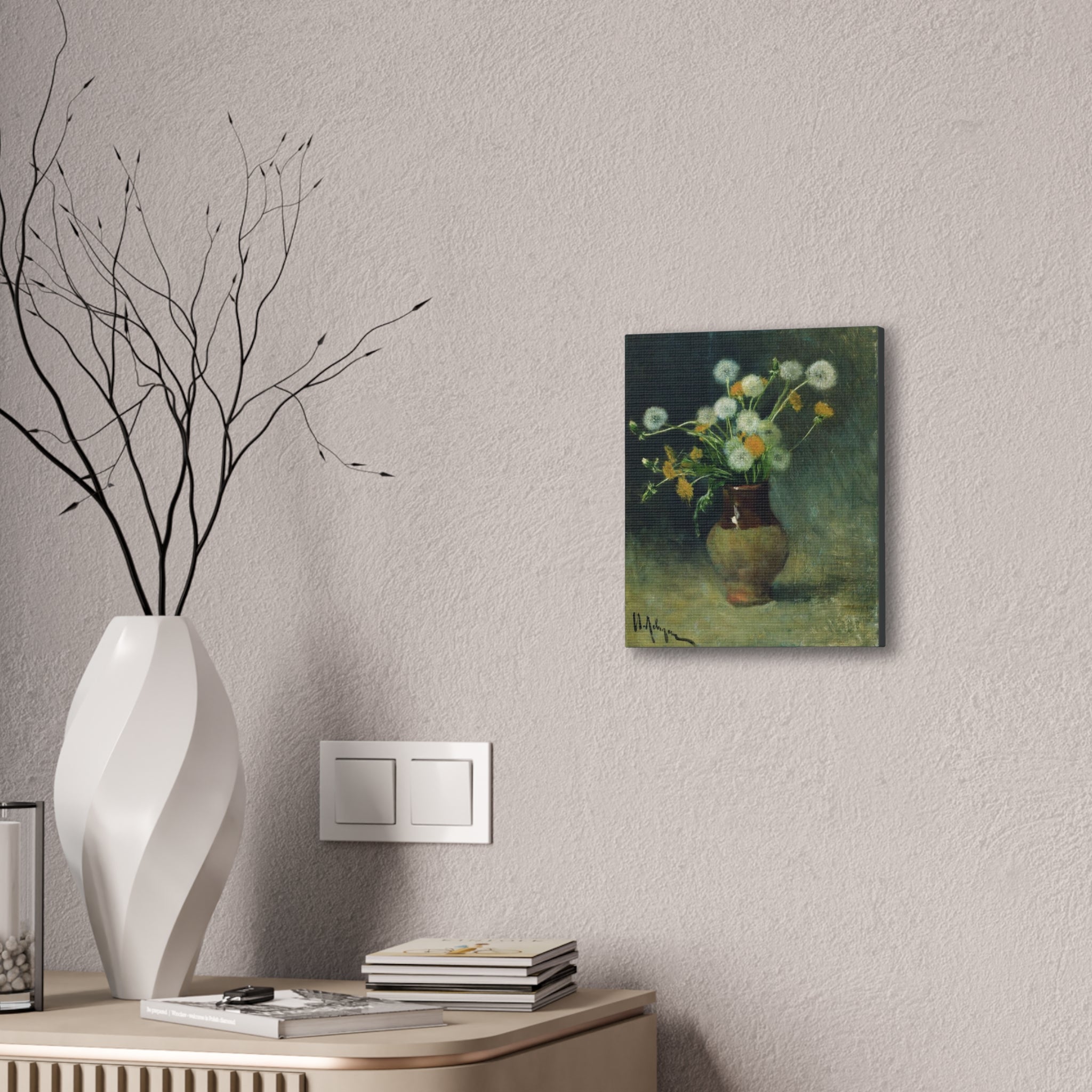 Isaac Levitan Dandelions -1889  Canvas Stretched, 0.75" - Spruced Roost