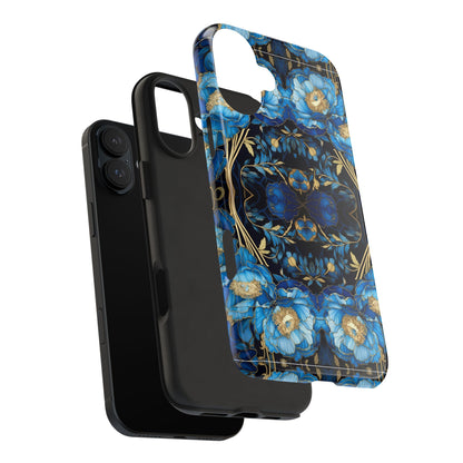 Blue Peony - Tough Case for iPhone 14, 15, 16