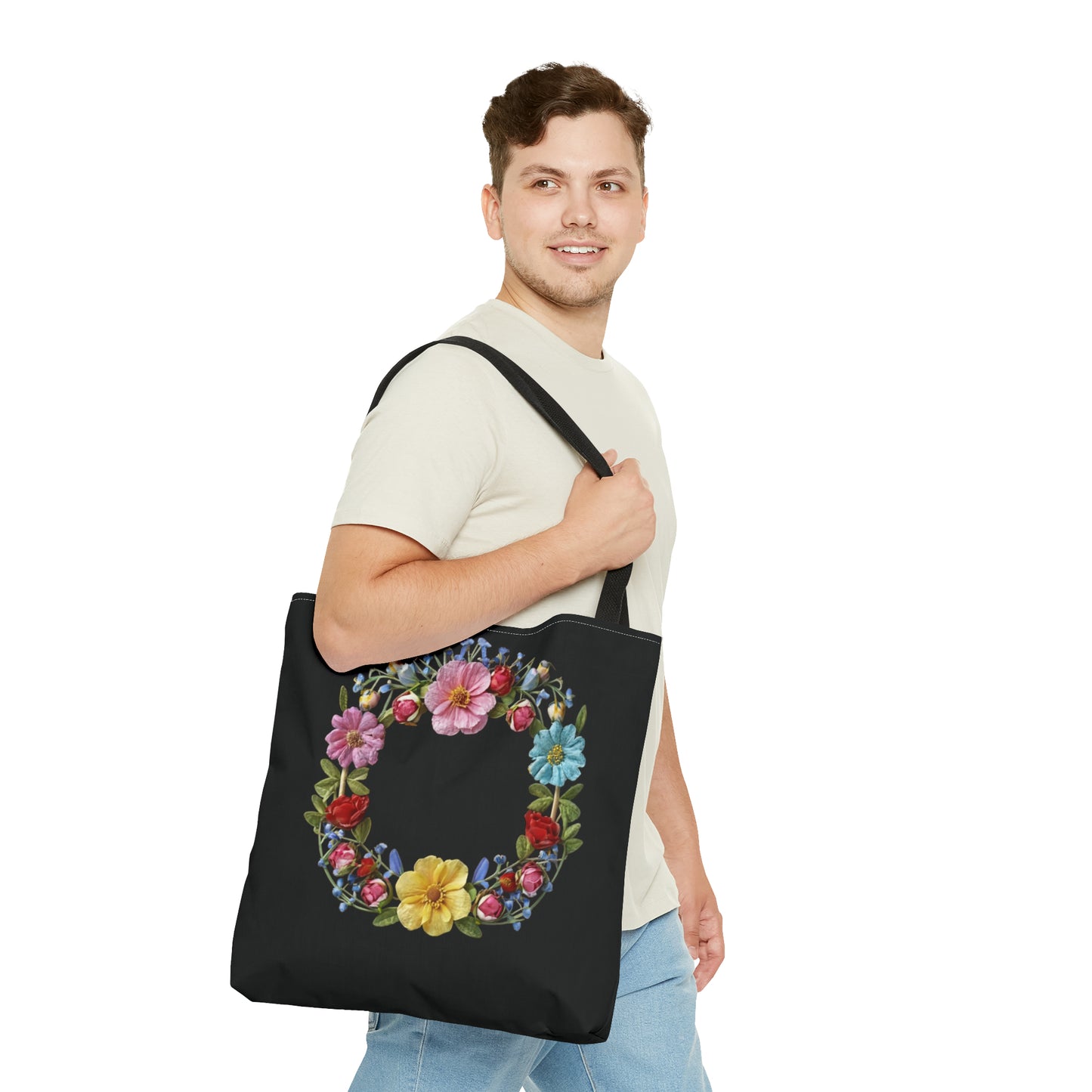 Circle Garden Tote Bag (AOP)