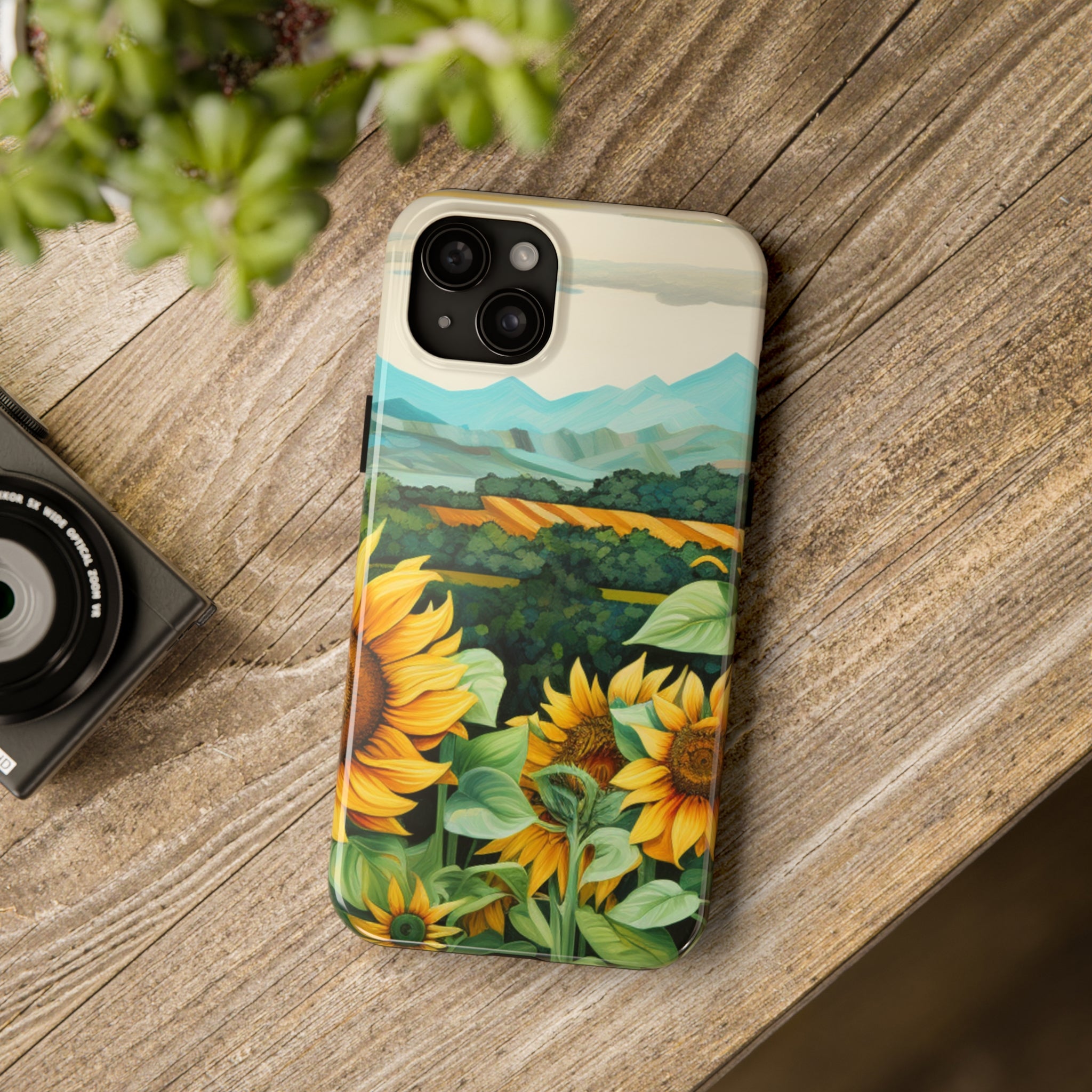 Mountain View Sunflowers  - Tough Phone Cases