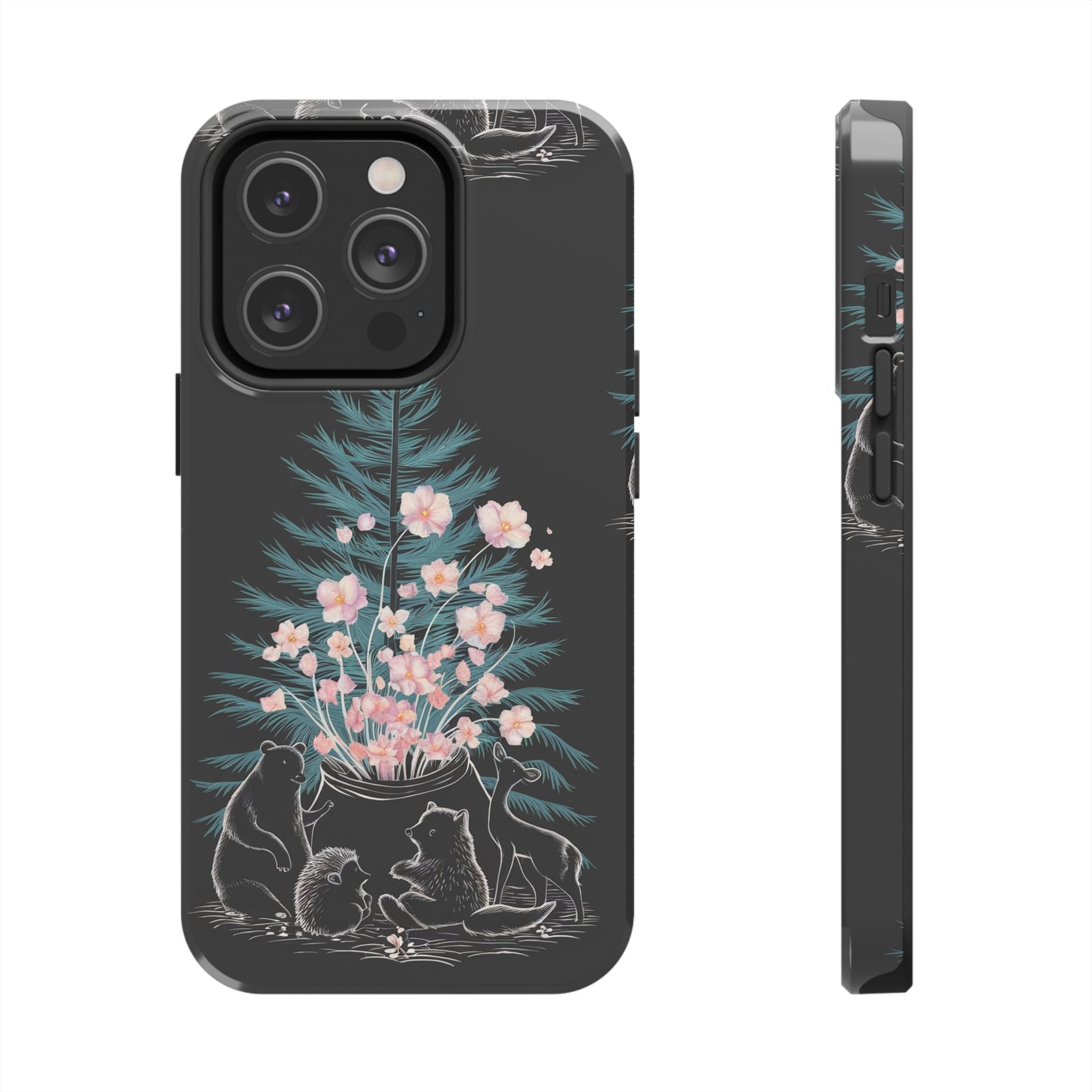 Campfire Woodland Friends - Tough Case for iPhone 14, 15, 16 - Spruced Roost