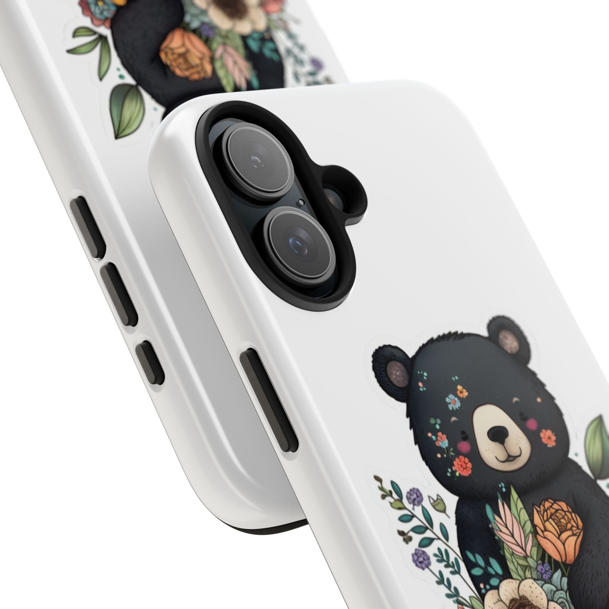 Bear Hugs & Blooms - Tough Case for iPhone 14, 15, 16 - Spruced Roost