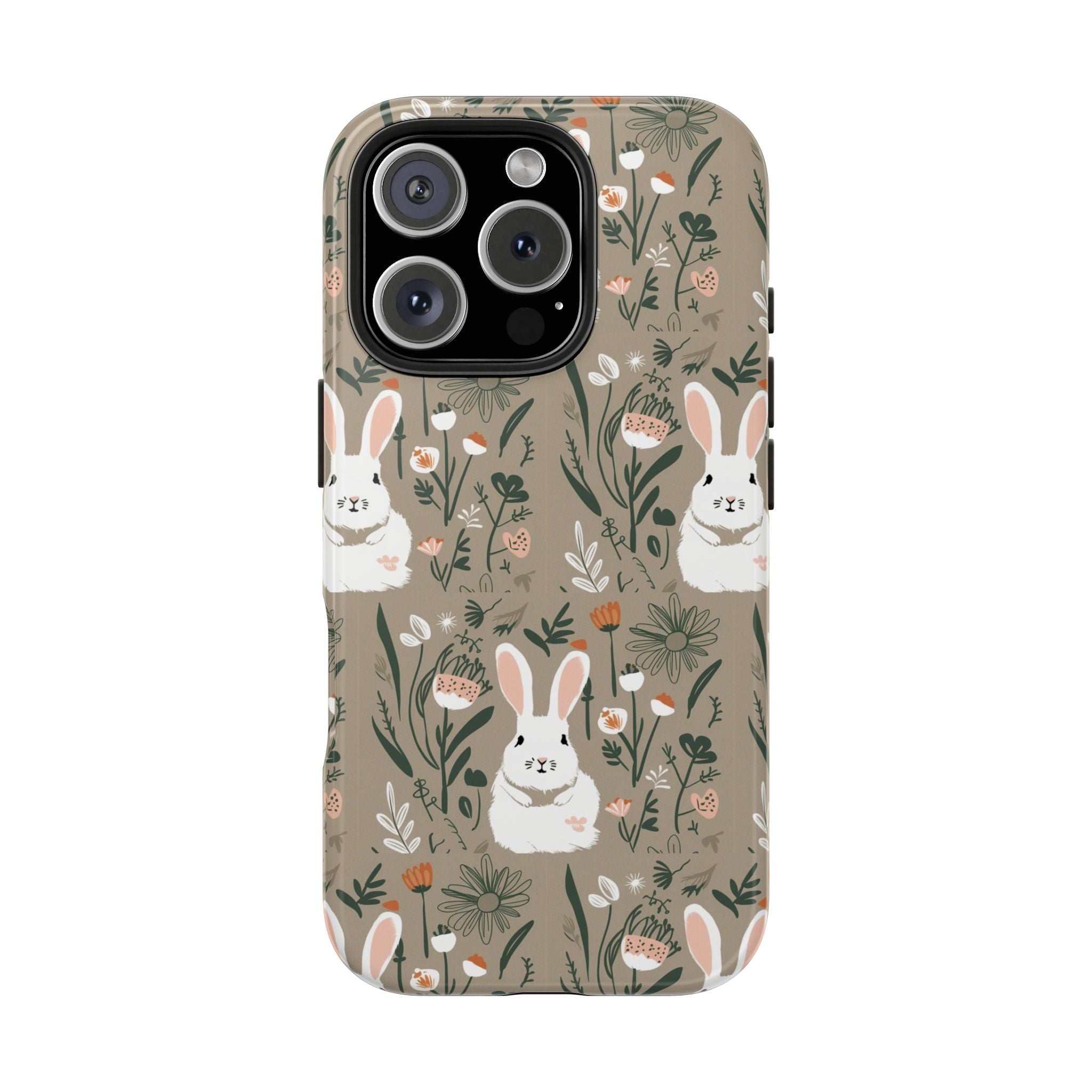 Felt Cotton Tails - Tough Case for iPhone 14, 15, 16 - Spruced Roost