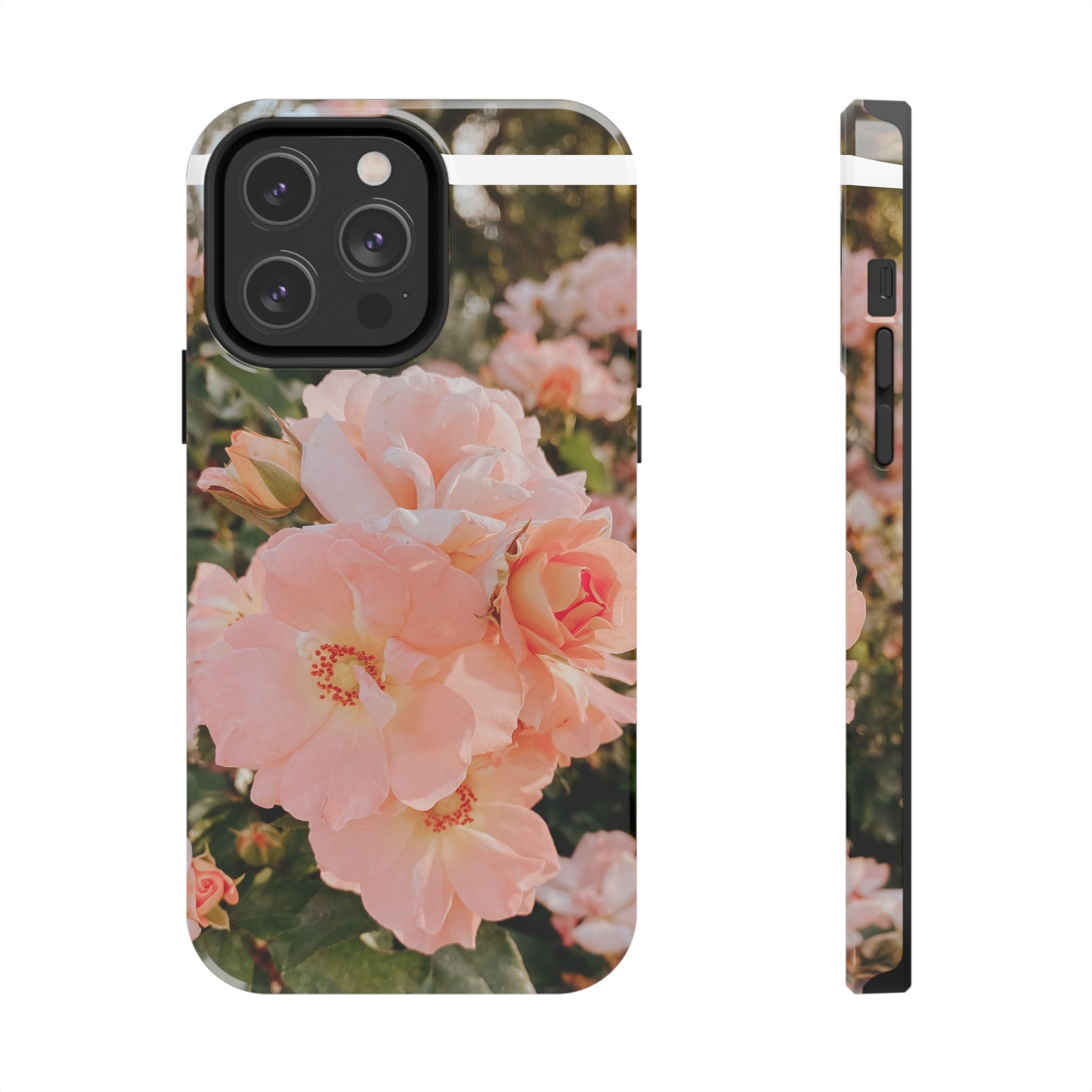 Blush Hollyhocks - Tough Case for iPhone 14, 15, 16