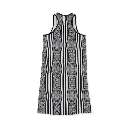 Black Wave Women's Racerback Dress (AOP)