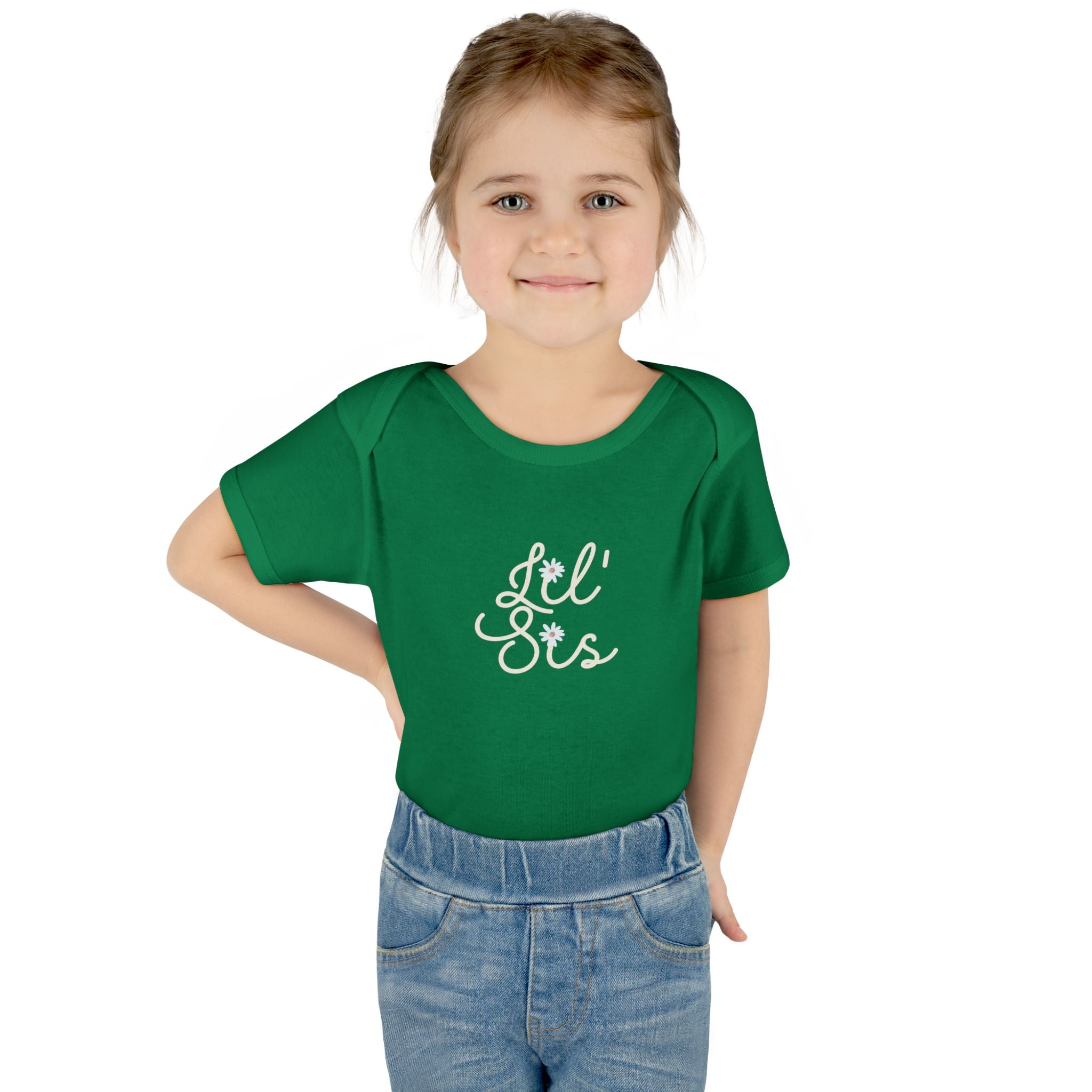 Lil' Sis Infant Baby Bodysuit - Cute Baby Clothes for Newborns