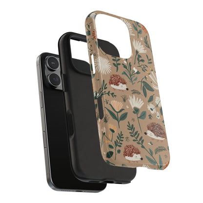 Hedehogs & Daisies - Tough Case for iPhone 14, 15, 16