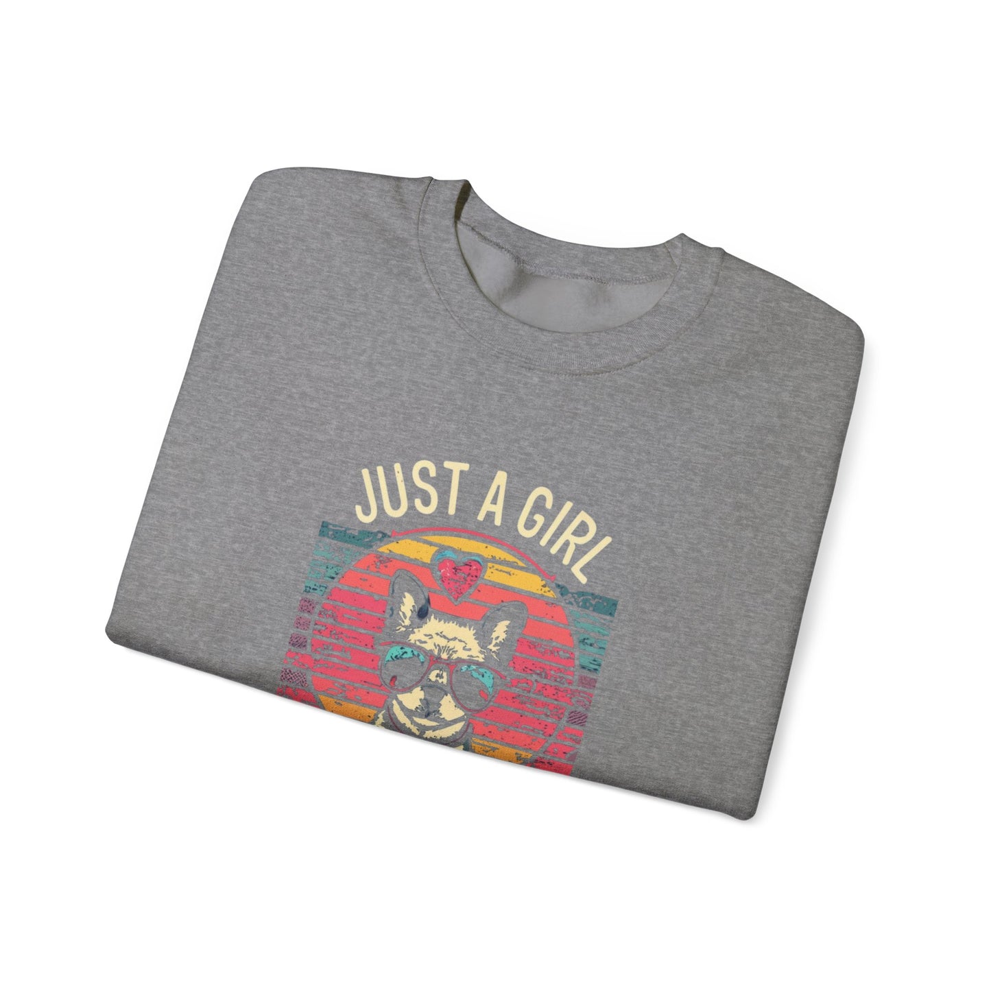 Just a girl who loves her Dog - Unisex Heavy Blend™ Crewneck Sweatshirt