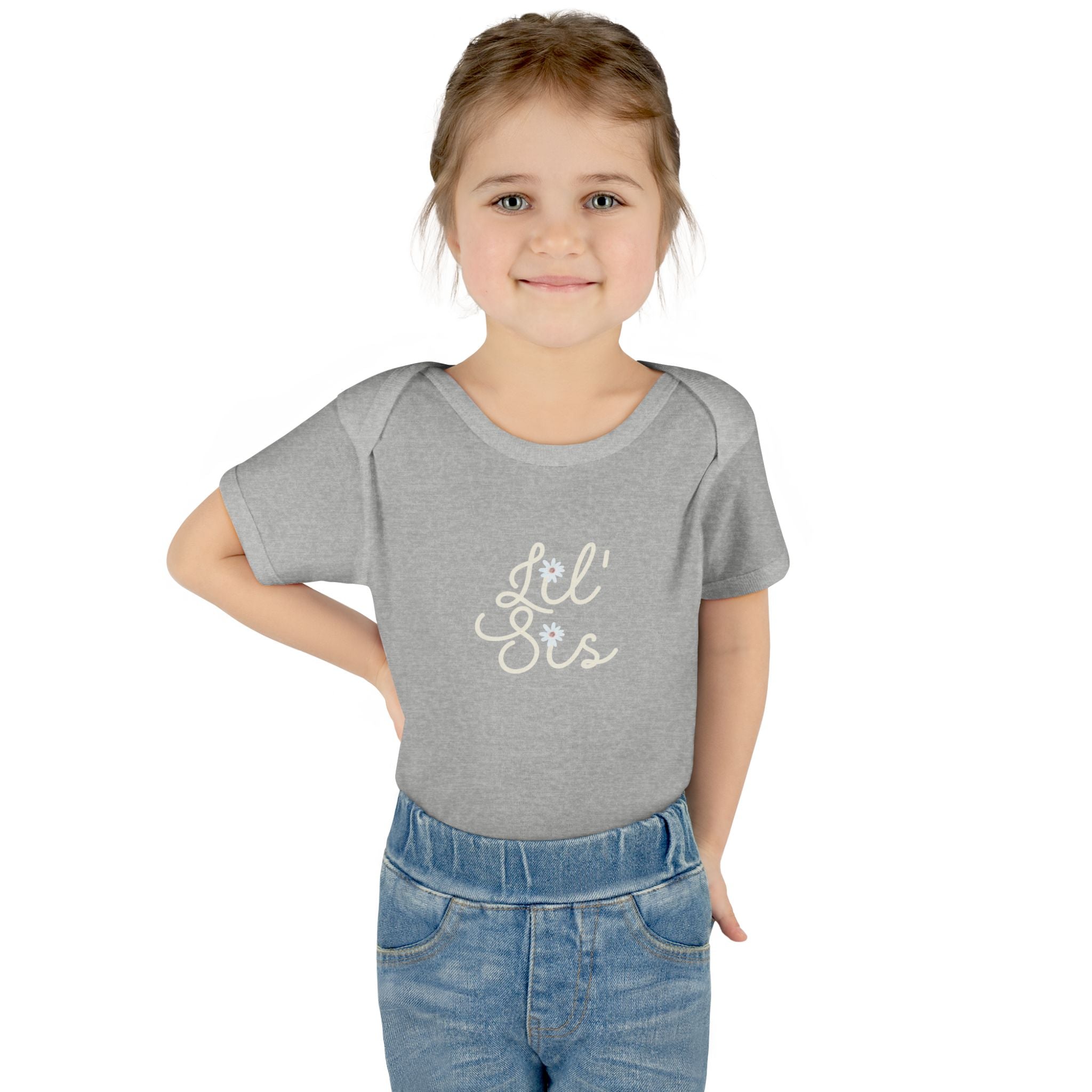 Lil' Sis Infant Baby Bodysuit - Cute Baby Clothes for Newborns