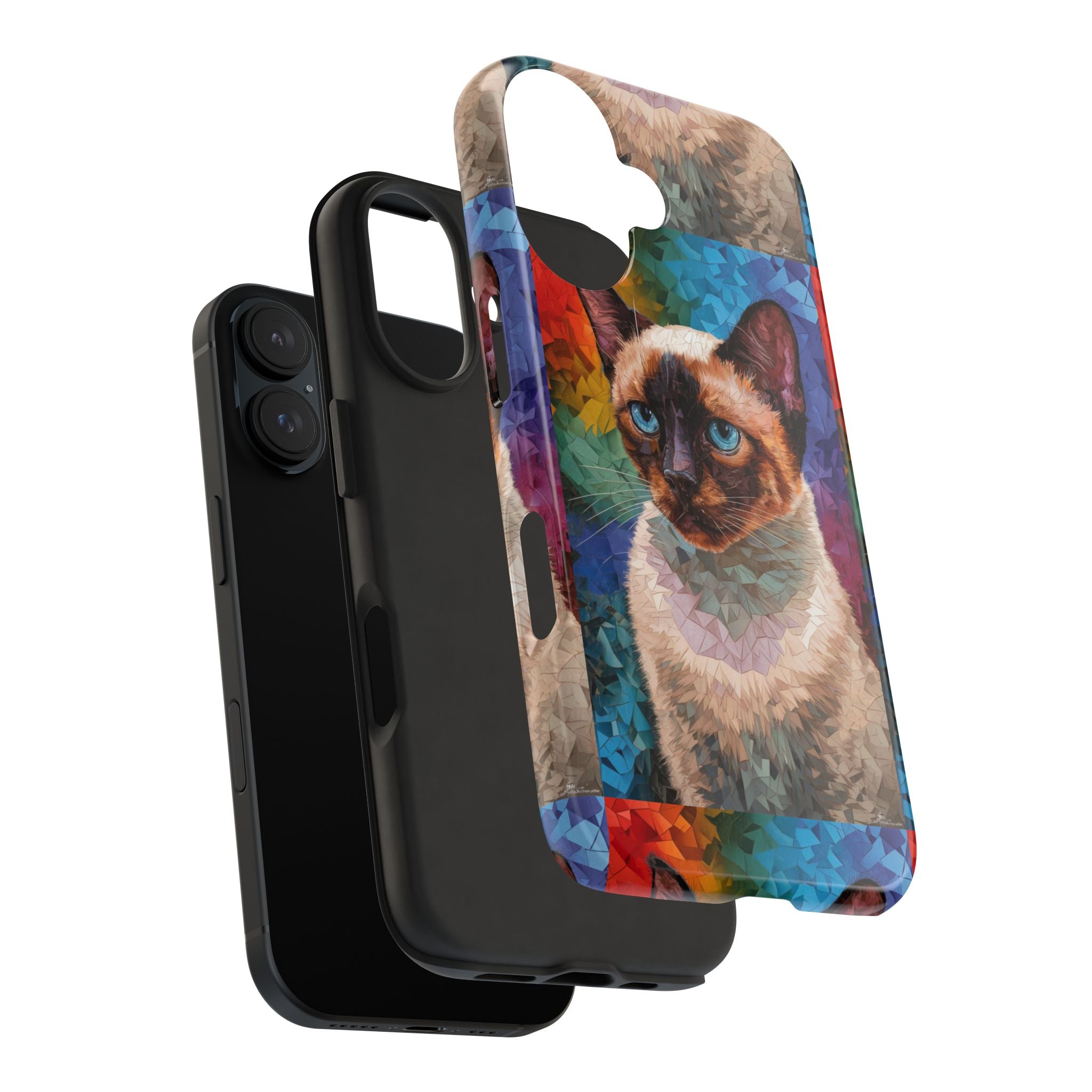 Siamese Kittty - Tough Case for iPhone 14, 15, 16 - Spruced Roost